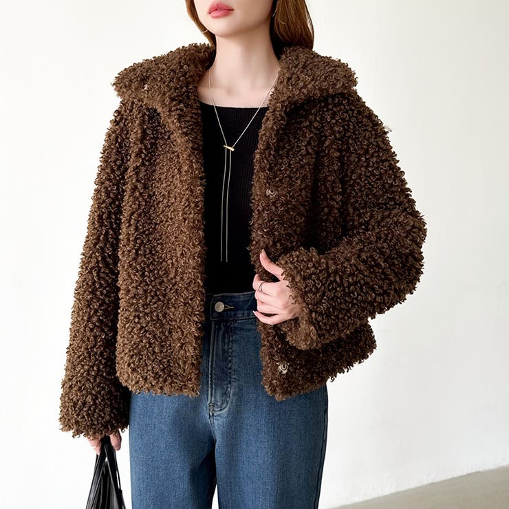 もこもこプードルファーブルゾン プードルファー ブルゾン | COCOMOMO | 詳細画像4 