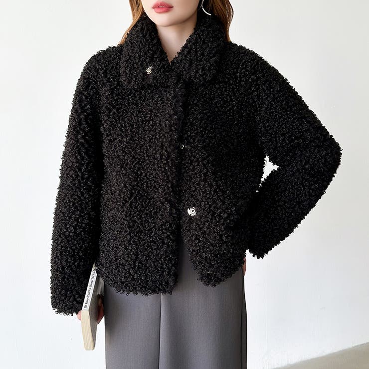 もこもこプードルファーブルゾン プードルファー ブルゾン | COCOMOMO | 詳細画像40 