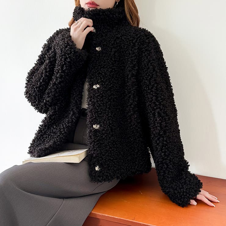 もこもこプードルファーブルゾン プードルファー ブルゾン | COCOMOMO | 詳細画像43 