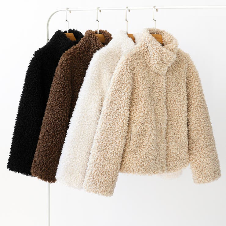 もこもこプードルファーブルゾン プードルファー ブルゾン | COCOMOMO | 詳細画像44 