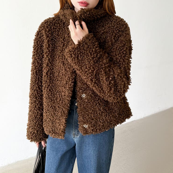 もこもこプードルファーブルゾン プードルファー ブルゾン | COCOMOMO | 詳細画像6 