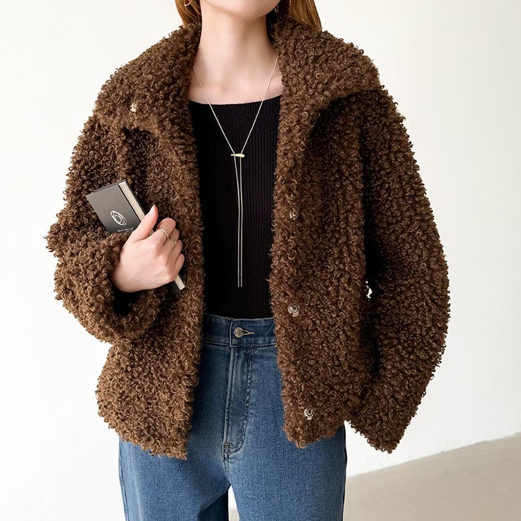 もこもこプードルファーブルゾン プードルファー ブルゾン | COCOMOMO | 詳細画像9 