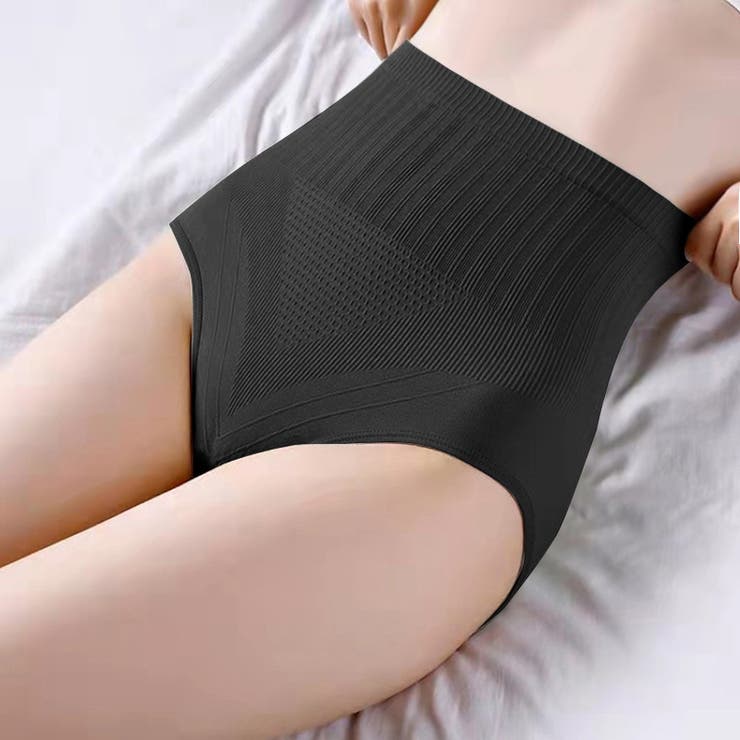 ブラック | ハイウエストショーツ すっぽりショーツ 冷え対策 | COCOMOMO