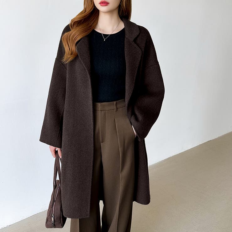 ふわふわ、あったか裏シャギー 裏起毛 メロウフリルニット | COCOMOMO | 詳細画像41 