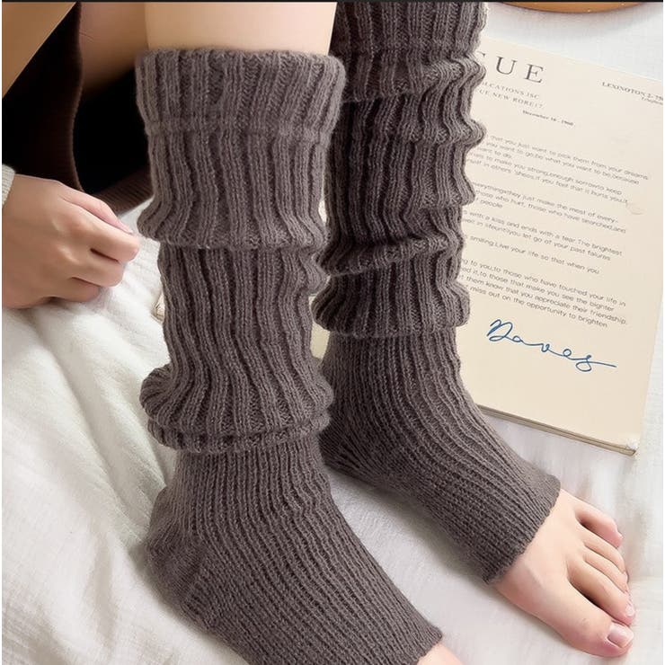 くしゅくしゅかかと付きレッグウォーマー 足首ウォーマー リブレッグウォーマー | COCOMOMO | 詳細画像10 