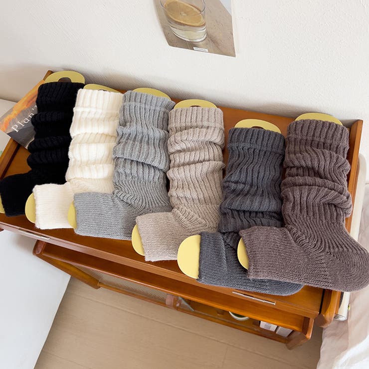 くしゅくしゅかかと付きレッグウォーマー 足首ウォーマー リブレッグウォーマー | COCOMOMO | 詳細画像16 