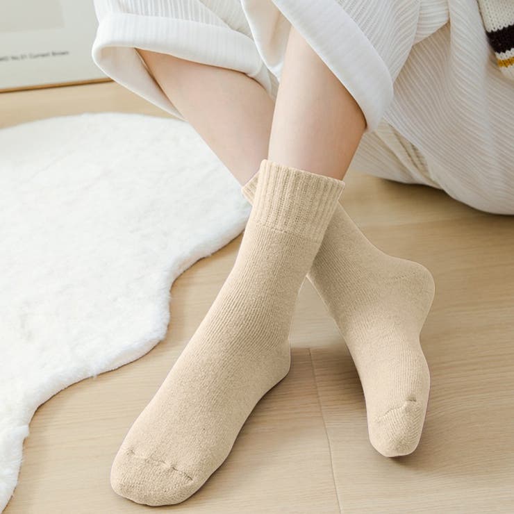 裏起毛モヘアタッチ靴下 あったか靴下 裏起毛 | COCOMOMO | 詳細画像10 