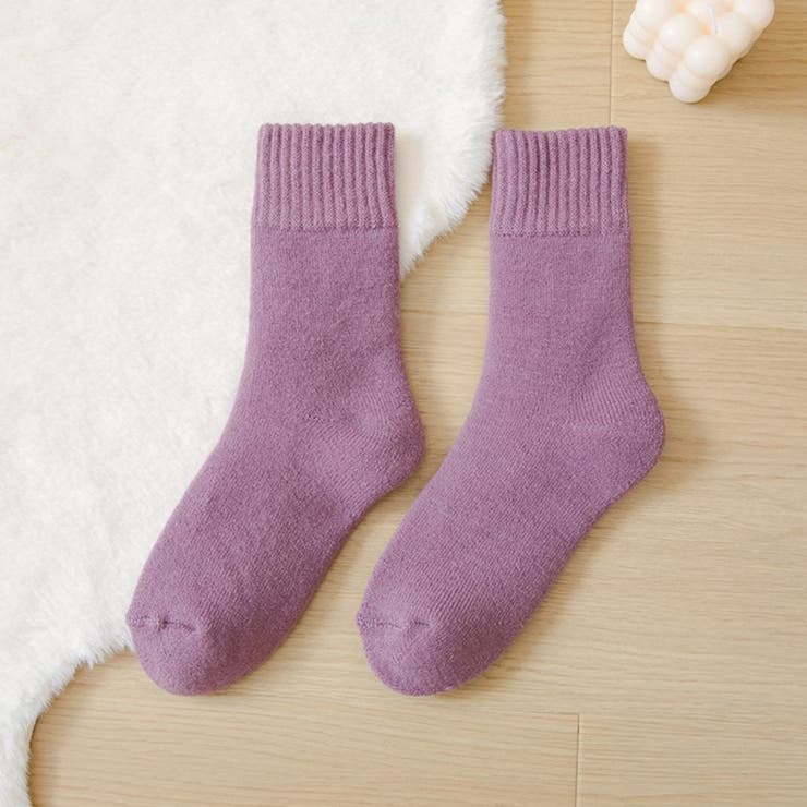 裏起毛モヘアタッチ靴下 あったか靴下 裏起毛 | COCOMOMO | 詳細画像18 