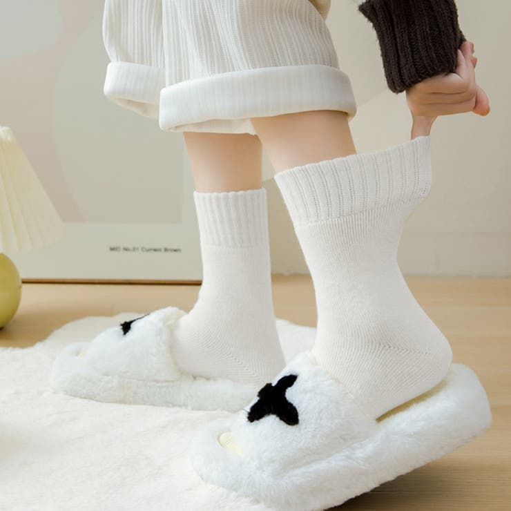 裏起毛モヘアタッチ靴下 あったか靴下 裏起毛 | COCOMOMO | 詳細画像4 