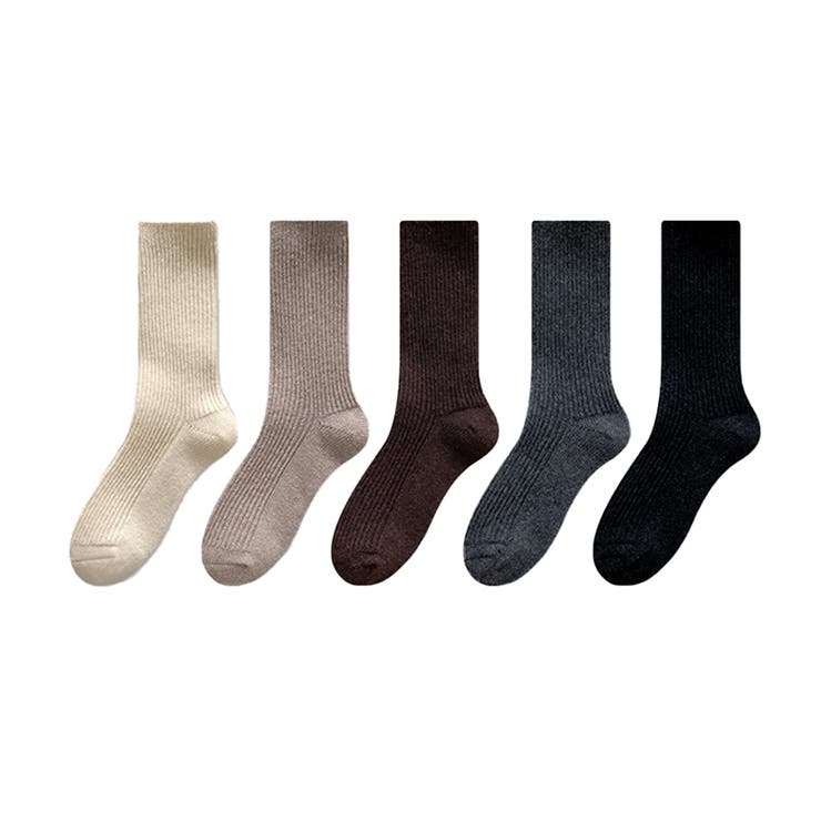 あったかウールブレンド ウール混靴下 靴下 | COCOMOMO | 詳細画像15 