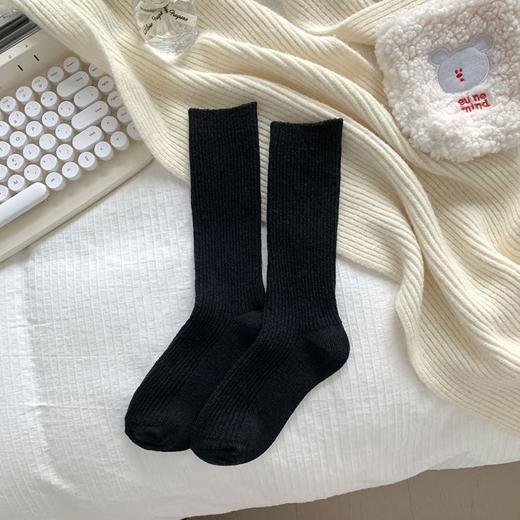 あったかウールブレンド ウール混靴下 靴下 | COCOMOMO | 詳細画像21 