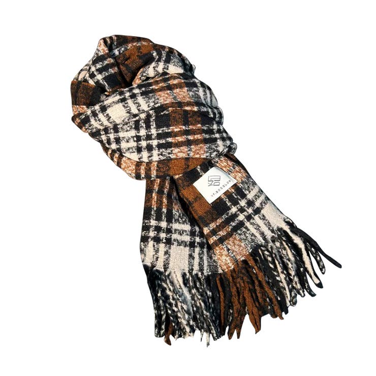 チェック柄マフラー マフラー ロゴタグマフラー | COCOMOMO | 詳細画像21 