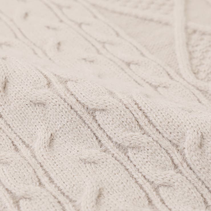 ケーブル編みニット ニットパーカー ニットセーター | COCOMOMO | 詳細画像24 