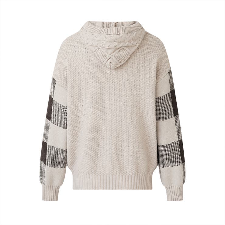 ケーブル編みニット ニットパーカー ニットセーター | COCOMOMO | 詳細画像28 