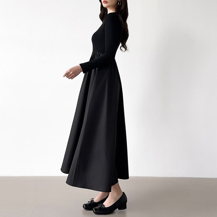 ふんわり大人フェミニンなドッキングワンピース ロングワンピース ワンピース | COCOMOMO | 詳細画像22 