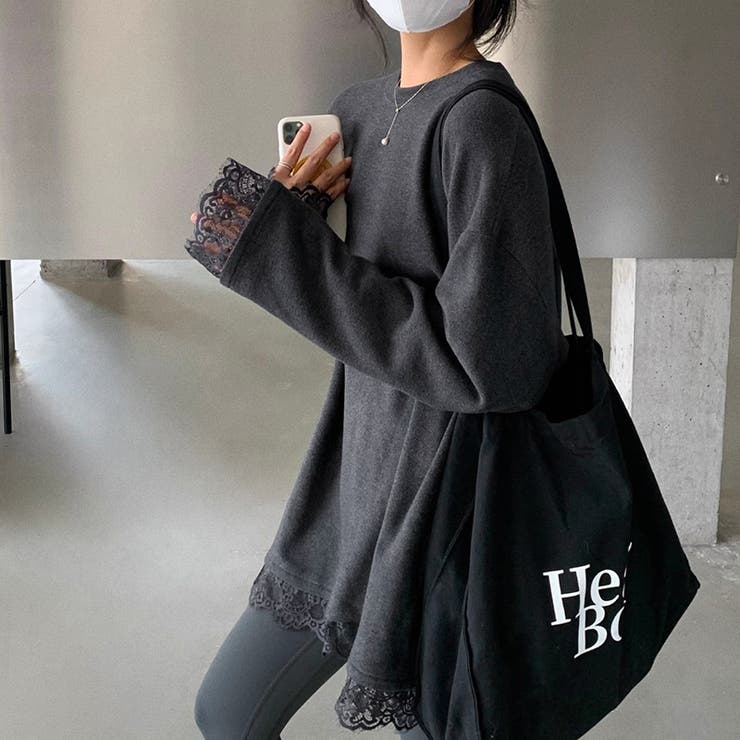 レースカットソー レイヤードトップス レーストップス | COCOMOMO | 詳細画像3 