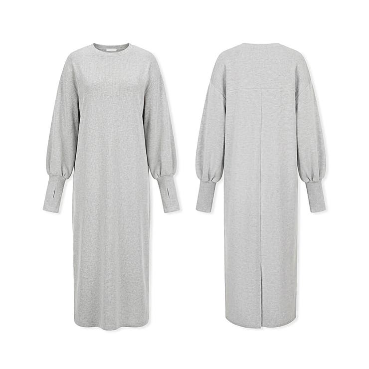 ボリュームスリーブワンピース ロングワンピース 指穴付き | COCOMOMO | 詳細画像36 