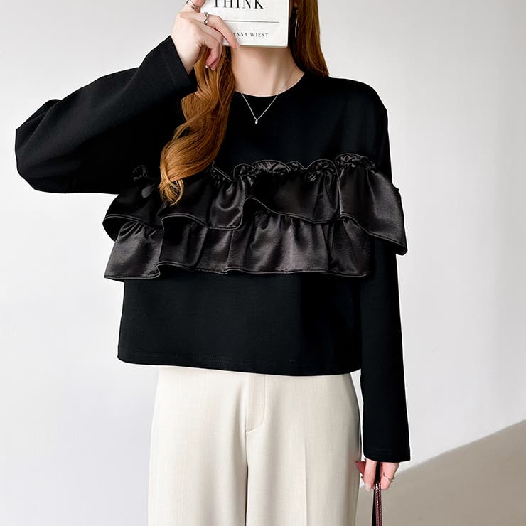 フリルドッキングトップス フリルトップス カットソー | COCOMOMO | 詳細画像22 