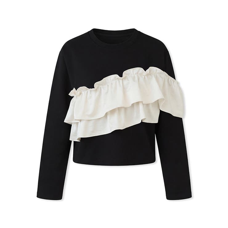 フリルドッキングトップス フリルトップス カットソー | COCOMOMO | 詳細画像34 