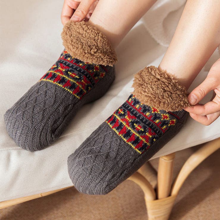 もこもこ裏ボア ルームソックス あったか靴下 | COCOMOMO | 詳細画像8 