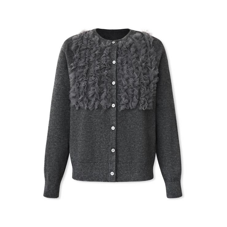 大人のニュアンスを重ねるチュールフリルカーディガン カーディガン チュール | COCOMOMO | 詳細画像33 