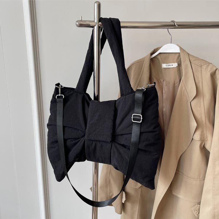 ふわっと軽く、きゅっと可愛いリボンパファーバッグ ビッグリボンバッグ | COCOMOMO | 詳細画像14 