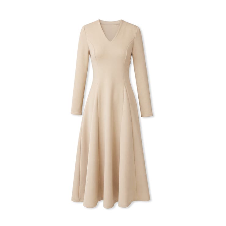 一目で美人。美ラインフレアワンピ vネックワンピース フレアワンピース | COCOMOMO | 詳細画像38 