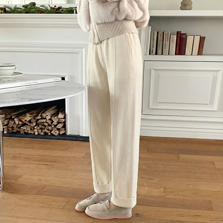 気負わず穿ける、大人カジュアル。ニットテーパードパンツ テーパードパンツ | COCOMOMO | 詳細画像5 