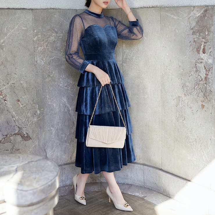 1つで3役、気品漂うサテンプリーツバッグ パーティーバッグ 結婚式 | COCOMOMO | 詳細画像20 