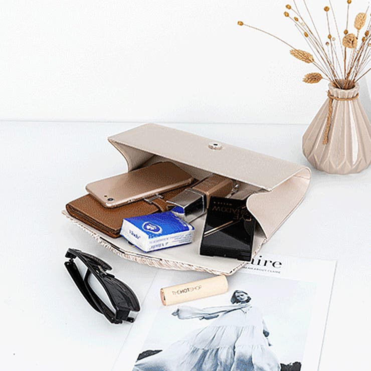 1つで3役、気品漂うサテンプリーツバッグ パーティーバッグ 結婚式 | COCOMOMO | 詳細画像30 