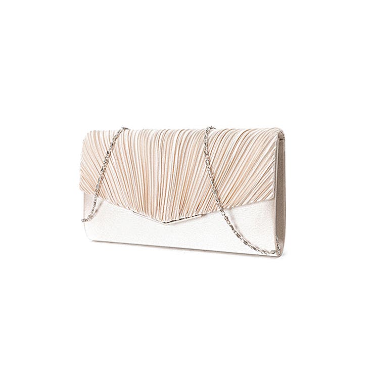 1つで3役、気品漂うサテンプリーツバッグ パーティーバッグ 結婚式 | COCOMOMO | 詳細画像33 