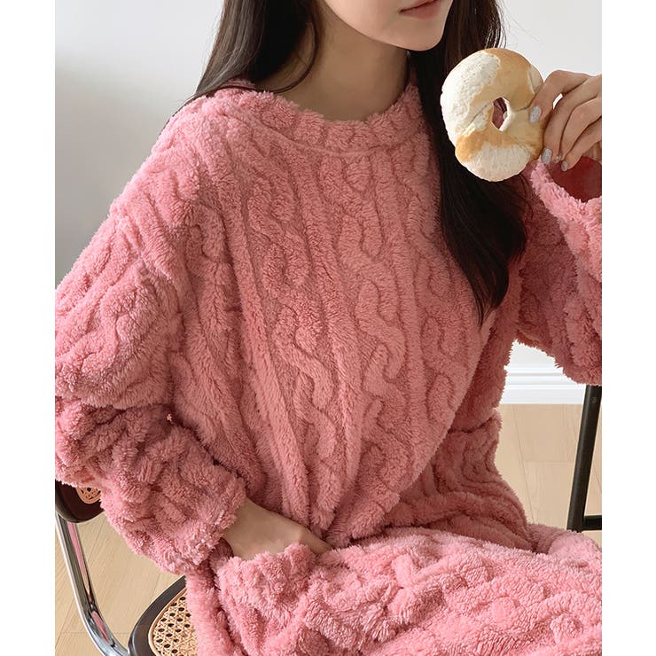 ふわもこ、あったかルームウェア ルームワンピース ルームウェア | COCOMOMO | 詳細画像12 