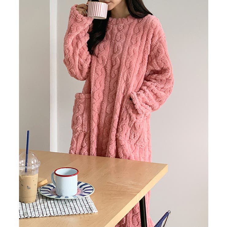 ふわもこ、あったかルームウェア ルームワンピース ルームウェア | COCOMOMO | 詳細画像14 