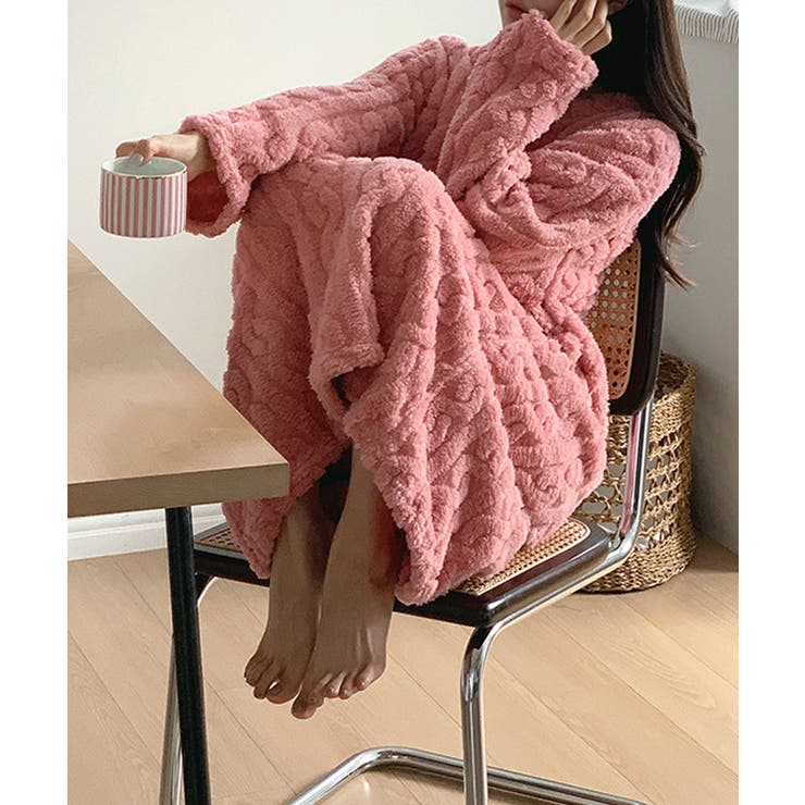 ふわもこ、あったかルームウェア ルームワンピース ルームウェア | COCOMOMO | 詳細画像15 