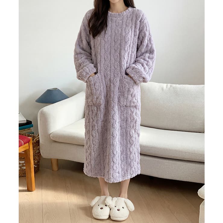 ふわもこ、あったかルームウェア ルームワンピース ルームウェア | COCOMOMO | 詳細画像19 