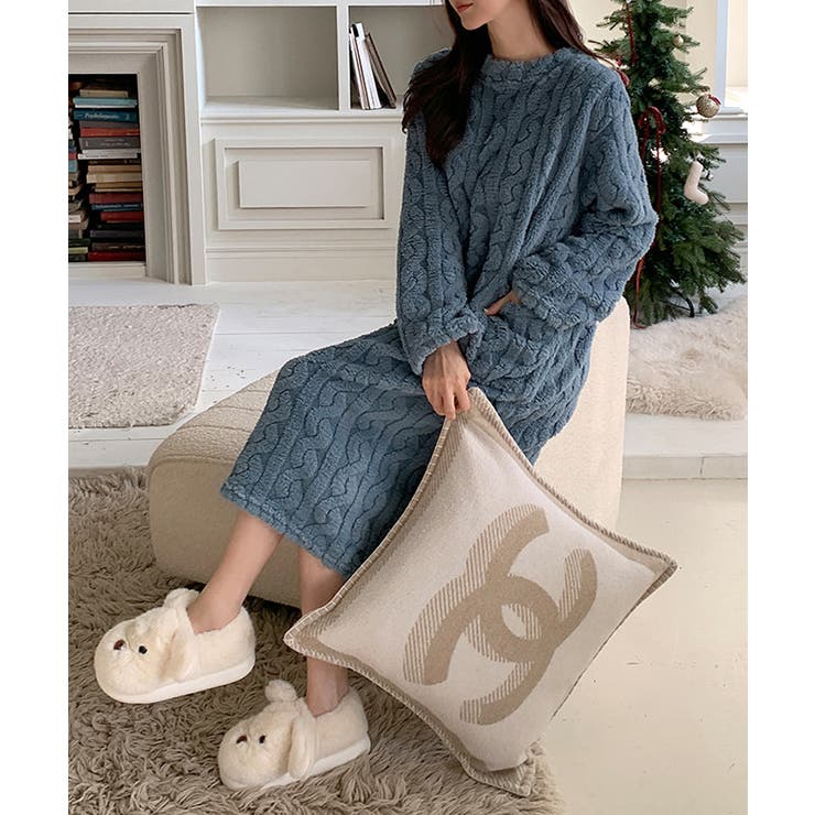 ふわもこ、あったかルームウェア ルームワンピース ルームウェア | COCOMOMO | 詳細画像21 