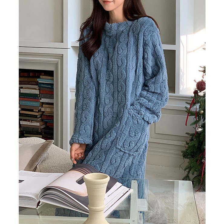 ふわもこ、あったかルームウェア ルームワンピース ルームウェア | COCOMOMO | 詳細画像22 