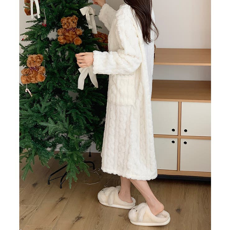 ふわもこ、あったかルームウェア ルームワンピース ルームウェア | COCOMOMO | 詳細画像33 