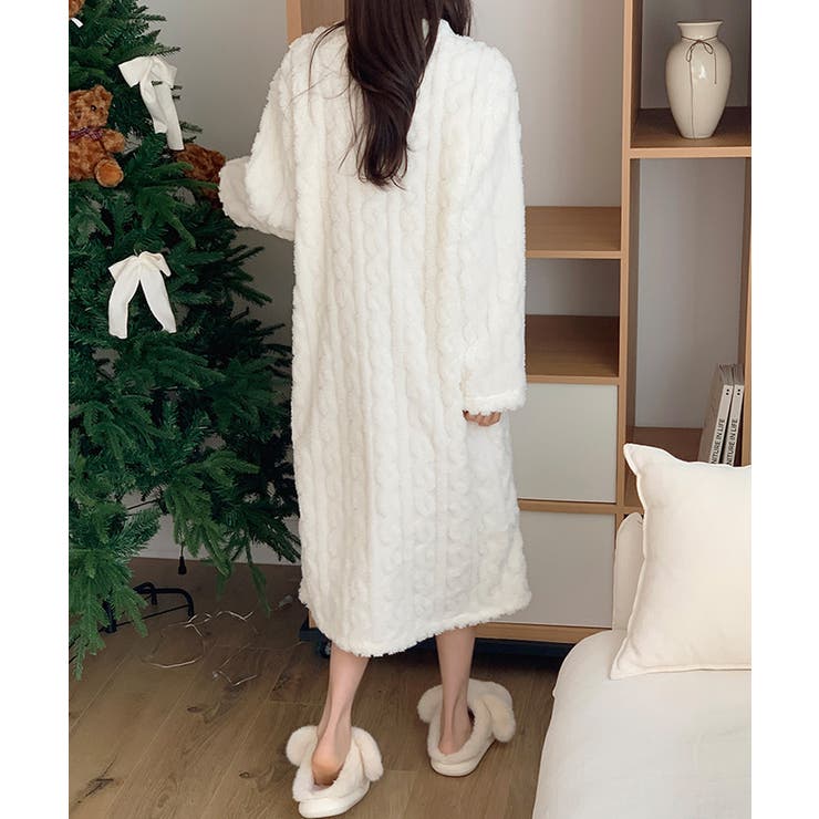ふわもこ、あったかルームウェア ルームワンピース ルームウェア | COCOMOMO | 詳細画像34 
