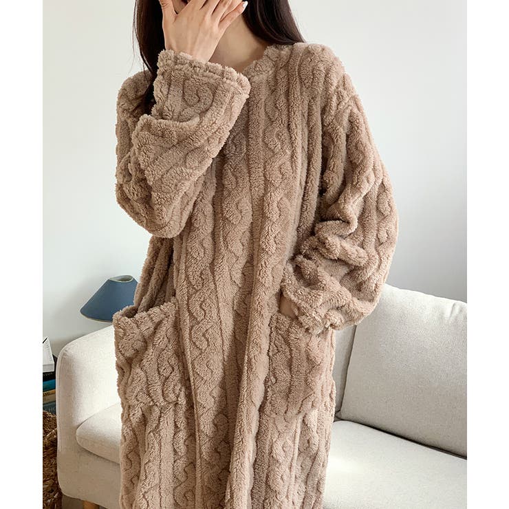 ふわもこ、あったかルームウェア ルームワンピース ルームウェア | COCOMOMO | 詳細画像4 