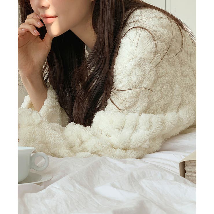 ふわもこ、あったかルームウェア ルームワンピース ルームウェア | COCOMOMO | 詳細画像30 