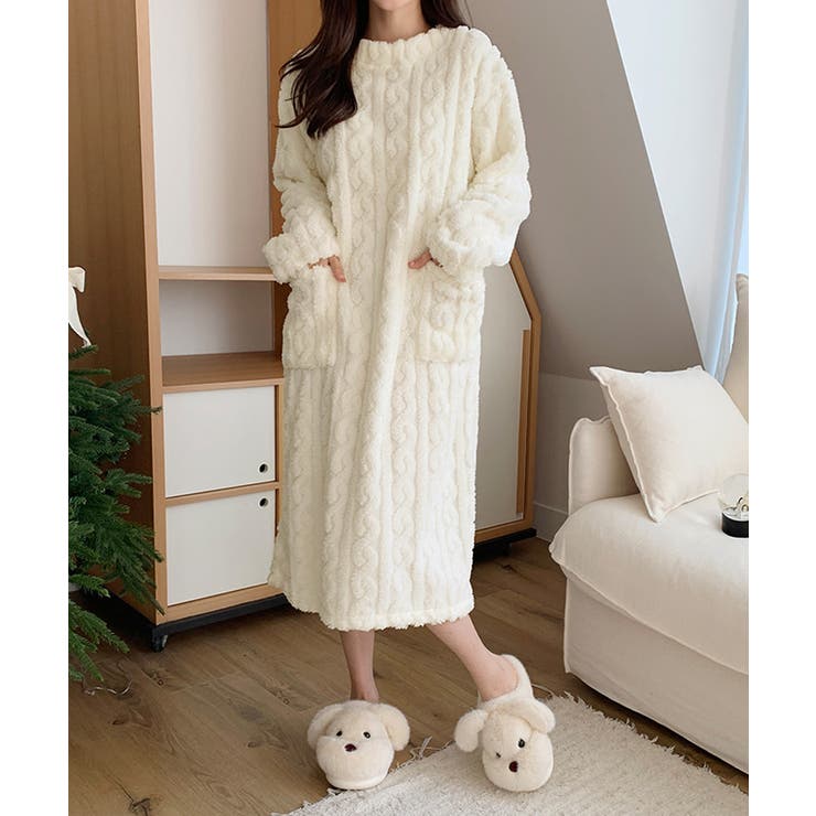 ふわもこ、あったかルームウェア ルームワンピース ルームウェア | COCOMOMO | 詳細画像32 