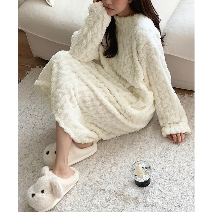 ふわもこ、あったかルームウェア ルームワンピース ルームウェア | COCOMOMO | 詳細画像35 