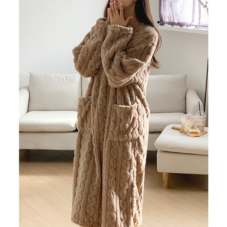 ふわもこ、あったかルームウェア ルームワンピース ルームウェア | COCOMOMO | 詳細画像8 
