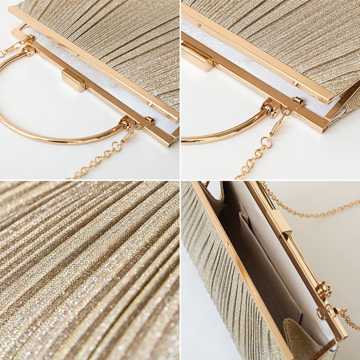 上品リッチな存在感。2wayプリーツパーティーバッグ パーティーバッグ | COCOMOMO | 詳細画像27 