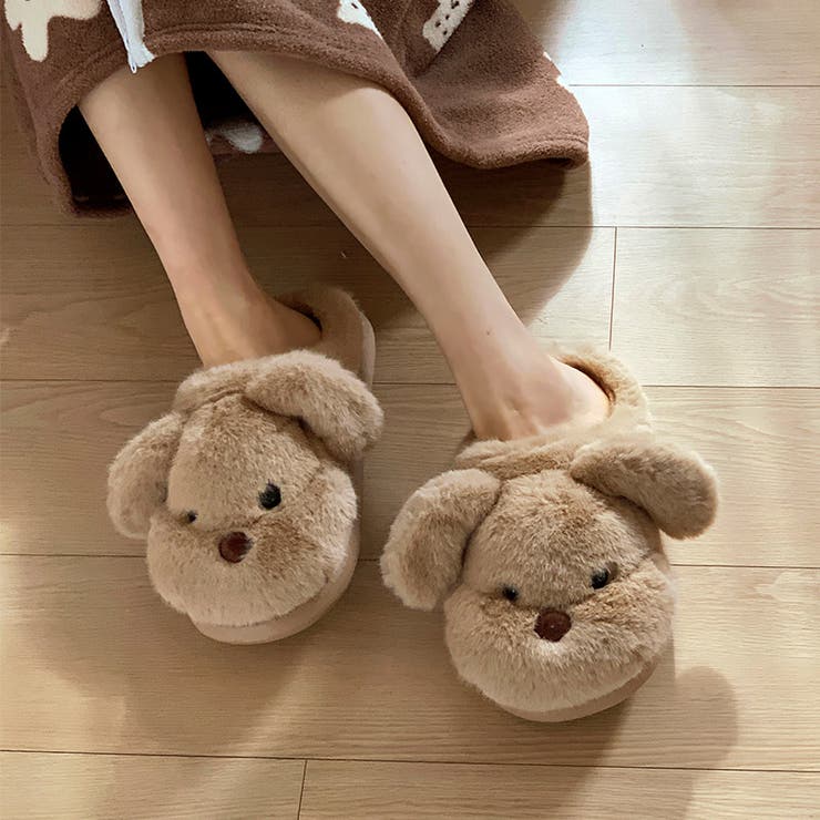 見てるだけでほっこり。もこもこワンちゃんルームシューズ ルームシューズ スリッパ | COCOMOMO | 詳細画像17 