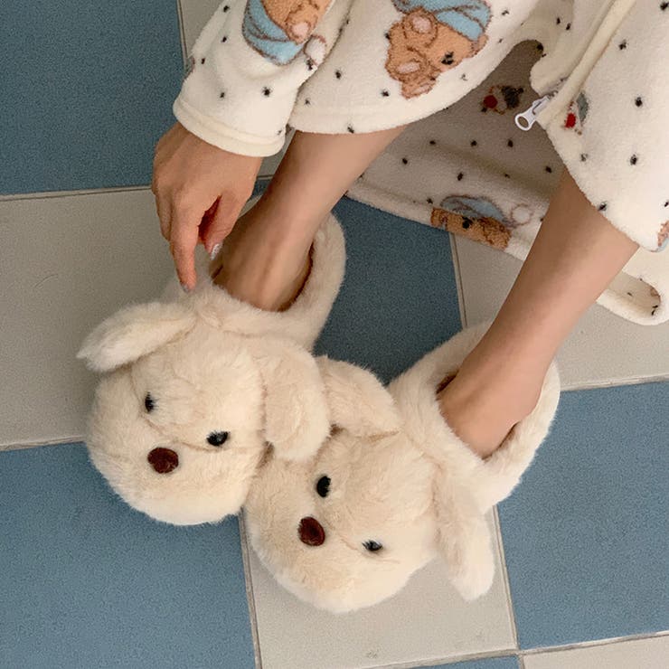 見てるだけでほっこり。もこもこワンちゃんルームシューズ ルームシューズ スリッパ | COCOMOMO | 詳細画像6 