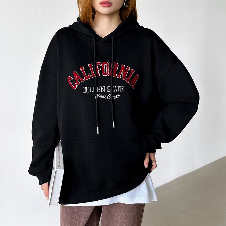 着るだけで今っぽい、デイリーに使えるカレッジロゴパーカー オーバーサイズ パーカー | COCOMOMO | 詳細画像51 