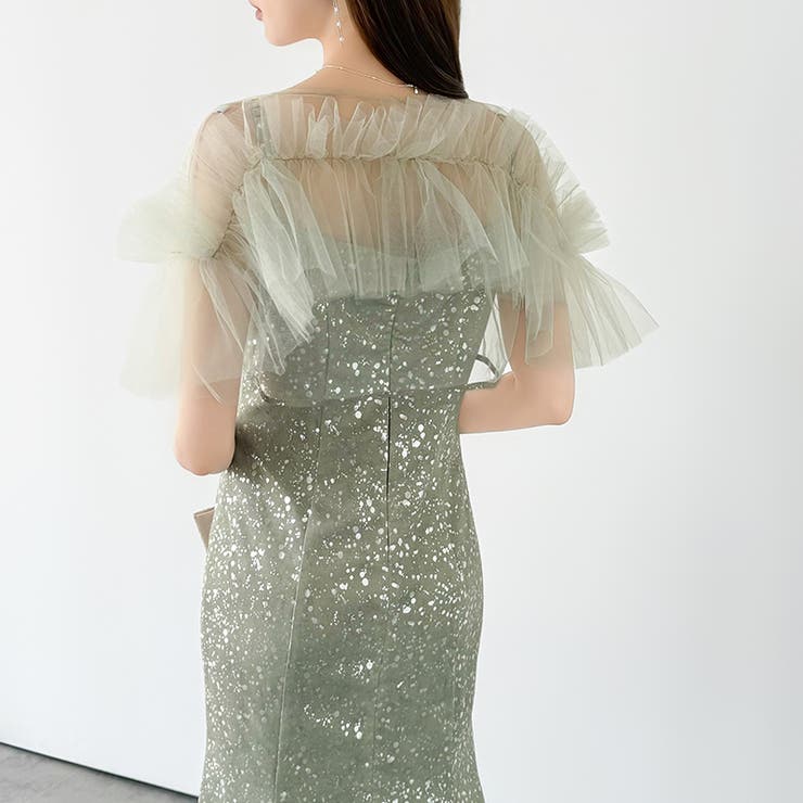 チュールボレロ付き2点セット パーティードレス 結婚式 | COCOMOMO | 詳細画像11 