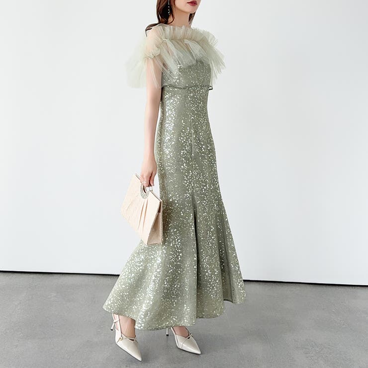 チュールボレロ付き2点セット パーティードレス 結婚式 | COCOMOMO | 詳細画像14 